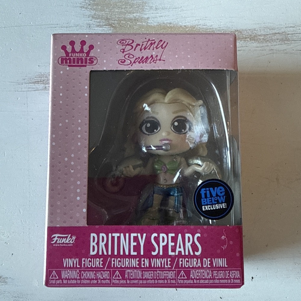 NEW, Funko Minis ~BRITNEY SPEARS- I'M A SLAVE FOR U (METALLIC) Vinyl Figure‎
